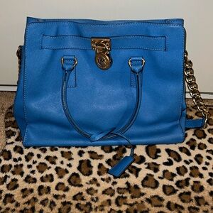 Electric blue Michael Kors bag